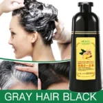1pc Ginger shampoo Herbal Non Allergic Natural Fast Blacking Gray Hair Dye Black Shampoo For White Coloring 500ml