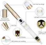 2024 Best Hair Curling Wand 28mm Automatic Rotating Curling Iron for Professional Big Waves and Inward Curls - Image 6