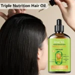 Triple Nutritional Hair Oil, repairs dry/damaged hair, increases shine and long-lasting smoothness. - Image 5