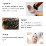 Meidu 3 In 1 Instant Coloring Shampoo Natural Black Color for Men Women Hair Dye Herbal Brown Purple Hair Dye Hair Dye Shampoo - Image 5