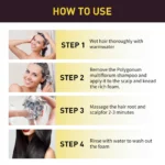 EELHOE Black Hair Dye Shampoo Hair Color Shampoo for Women & Men Natural Herbal Ingredients Champu Para Canas pintar el pelo - Image 6