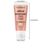 Moroccan Argan Oil and Coconut Oil Curl Cream, long-lasting shine and freshness, enhances curls. - Image 6