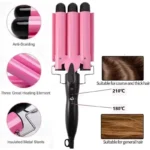 Ceramic Triple Barrel Hair-Curler Irons Hair Wave Waver Styling Tools Hair Styler Wand for Woman Professional Hair Curling Iron - Image 4