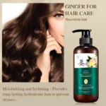 Silky Supple Shampoo Hair Oil Ginger Essence Natural Extract Smooth Mild Formula Itch Protect Moisturizes Nourishes Clears 500ml - Image 3