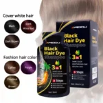 30mlx10pcs Natural Hair Dye Shampoo 3 IN 1 Quick Easy Covering White Grey Hair Cleaning Instant Coloring Nonirritating Hair Care - Image 2