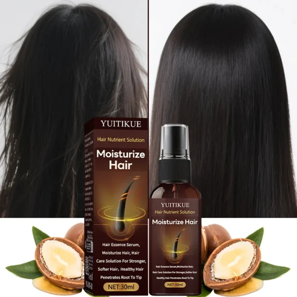 hair care serum, nourishes hair, a solution for strong and soft hair, healthy hair penetrates from root to tip.