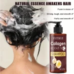 Collagen Keratin Shampoo for Dry & Damaged Hair - Deep Hydration, Elasticity Boost, Unisex Adult Shampoo - Image 2
