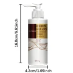 keratin hair mask, containing maca essence and collagen, quickly repairs damaged hair strands, safe and easily absorbed - Image 6