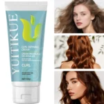 curling styling cream, frizz control and moisturizing, shine, suitable for all curl types, enhances elasticity. - Image 2