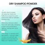 EELHOE Dry Shampoo Powder for Volumizing Hair - Oil Control, Refreshing Hair Quality, No-Rinse, Matte Finish, Dry Shampoo 8.5g - Image 5