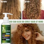 curling cream, moisturizing, smooth, easy to style, create beautiful curls at home. - Image 4