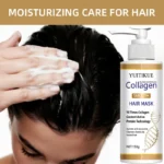 Collagen Hair Mask - Deeply repairs damaged hair, 72-hour fragrance, oil-free moisture, controls frizz. - Image 3