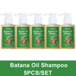 5PCS/SET Batana Oil Shampoo Soothing Scalp Intense Repair Batana Nourishing Shampoo with Rosemary Extract for All Hair Types