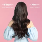 1.5 Inch Extra Large Curling Wand for Long Hair - Ceramic Tourmaline Barrel with 40000000 Negative Ions, 2 Clips - Image 4