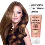 Moroccan Argan Oil and Coconut Oil Curl Cream, long-lasting shine and freshness, enhances curls. - Image 3