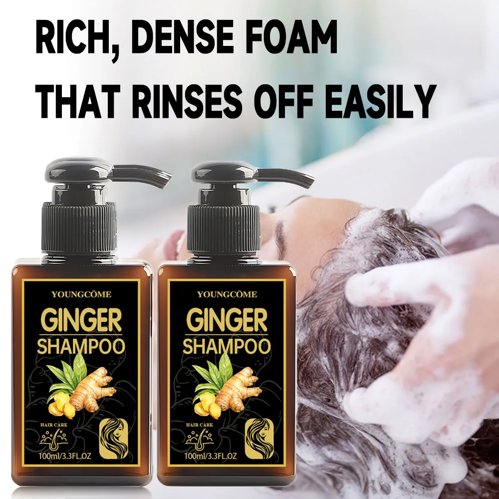 kf-S7b297275078c485e85648d28abaa4718q Ginger Refreshing Shampoo 2Set Oil Control 72H, Scalp Cooling, Volumizing, for Oily/Fine Hair Types Travel-Friendly Size 100ml - Image 1