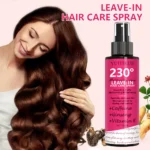 leave-in spray contains caffeine and ginseng, instantly repairs dyed/heat-damaged hair, making it smooth and voluminous - Image 4