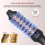 1.5 Inch Thermal Brush Create Loose & Volume Curls Heated Curling Iron Brush 9 Heat Settings Ionic Hair Curler Curling Comb - Image 3