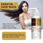 keratin hair mask, containing maca essence and collagen, quickly repairs damaged hair strands, safe and easily absorbed - Image 5