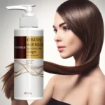 keratin hair mask, containing maca essence and collagen, quickly repairs damaged hair strands, safe and easily absorbed - Image 3