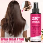 230° Ginseng, Coconut Oil, and Castor Oil Leave-in Hair Spray - Instant Smoothing Formula Suitable for All Hair Types - Image 2