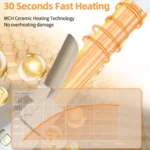 2024 Best Hair Curling Wand 28mm Automatic Rotating Curling Iron for Professional Big Waves and Inward Curls - Image 3