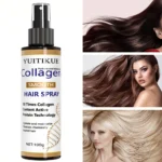 Keratin Silking Hairspray Spray with Jojoba Seed Oil and Collagen absorbs quickly and deeply nourishes hair