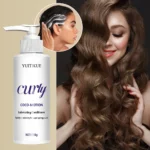curly hair smoothing conditioner, moisturizes and deeply cares for hair, enhances shine and elasticity. - Image 2