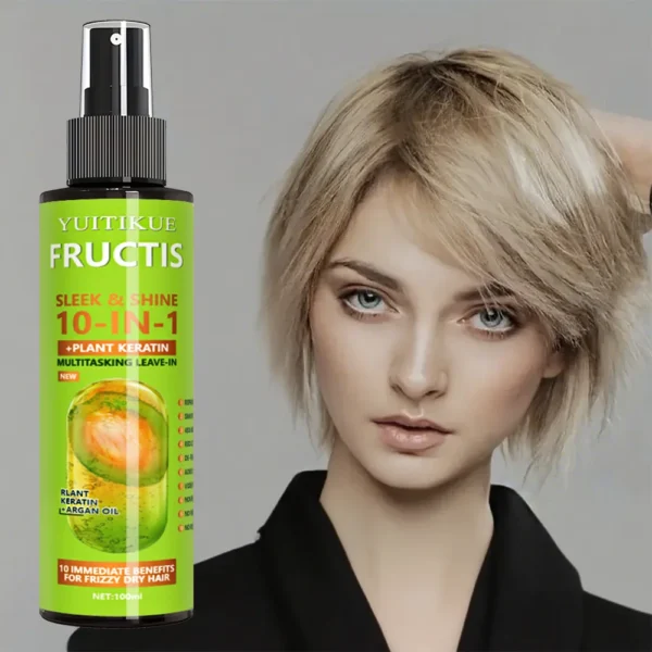 10-in-1 Keratin Hair Spray, which offers a variety of styling effects to moisturize hair and smooth dry and coarse hair