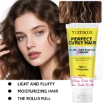 curling styling cream, moisture and shine enhancing formula, long-lasting hold, suitable for all hair types. - Image 2