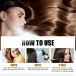 ​Leave-In Heat Protectant Spray w/ Coconut & Moroccan Oil - Moisturize & Smooth Dry Damaged Hair, Easy Press Nozzle - Image 6