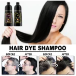 EELHOE Black Hair Dye Shampoo Hair Color Shampoo for Women & Men Natural Herbal Ingredients Champu Para Canas pintar el pelo - Image 2