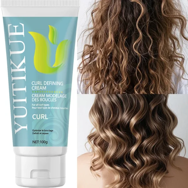 Curl Cream - Lightweight, fluffy, and moisturizing hair suitable for all dry and hard-to-manage hairstyles.