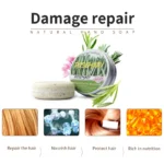 Rosemary shampoo soap without silicone oil plant shampoo soap cleanses the scalp nourishes hair controls oil - Image 3