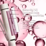 1.5 Inch Extra Large Curling Wand for Long Hair - Ceramic Tourmaline Barrel with 40000000 Negative Ions, 2 Clips - Image 3