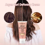Moroccan Argan Oil and Coconut Oil Curl Cream, long-lasting shine and freshness, enhances curls. - Image 4
