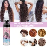 Curly Hair Anti-Frizz Control No-Wash Spray - Achieve a perfect style, smooth shine, suitable for all hair types.