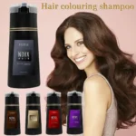 Nova Hair Dyeing 3-in-1 Hair Care Shampoo Natural Fast White Hair Dyed Black Hair Dye Lasting Convenience Men Women Hair Care - Image 2