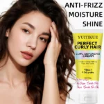 curling styling cream, moisture and shine enhancing formula, long-lasting hold, suitable for all hair types. - Image 3