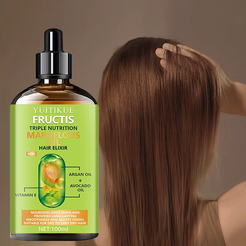 kf-Scafeb68e4c744beb9c22ec15a1ff7f1eU Triple Nutritional Hair Oil, repairs dry/damaged hair, increases shine and long-lasting smoothness. - Image 1