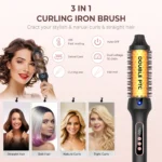 1.5 Inch Thermal Brush Create Loose & Volume Curls Heated Curling Iron Brush 9 Heat Settings Ionic Hair Curler Curling Comb - Image 5