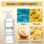 curly hair smoothing conditioner, moisturizes and deeply cares for hair, enhances shine and elasticity. - Image 5