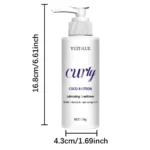 curly hair smoothing conditioner, moisturizes and deeply cares for hair, enhances shine and elasticity. - Image 6