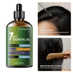 7 - in - 1 Hair Essential Oil, Reduces Dryness & Moisturizes Quickly, with Rosemary, Castor & More Oils - Image 4
