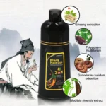 Meidu 3 In 1 Instant Coloring Shampoo Natural Black Color for Men Women Hair Dye Herbal Brown Purple Hair Dye Hair Dye Shampoo - Image 3